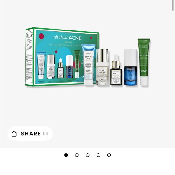 BRAND NEW SUNDAY RILEY ALL ABOUT ACNE! INCLUDES ONLY LACTIC ACID & RETINOL SERUM - Picture 6 of 11